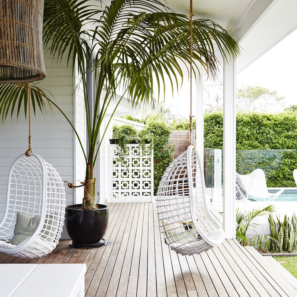 White hanging chair deals